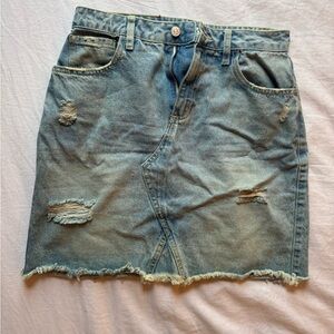 Stylish Blue Denim Skirt